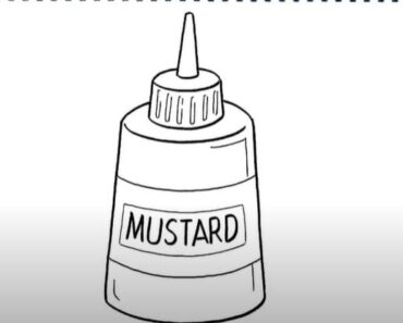 How to Draw Mustard Step by Step