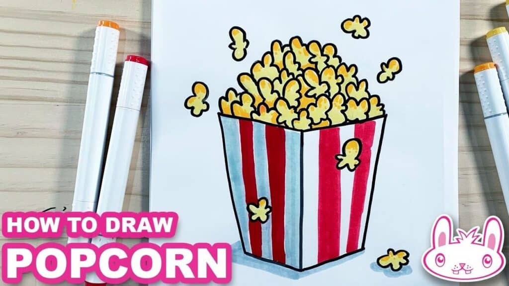 How to Draw Popcorn