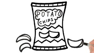 How to Draw Potato Chips