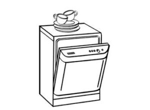 How to Draw a Dishwasher