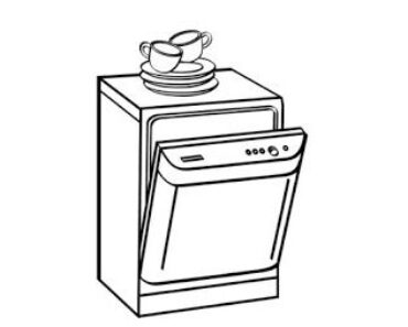 How to Draw a Dishwasher Step by Step