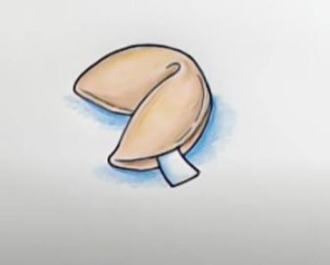 How to Draw a Fortune Cookie