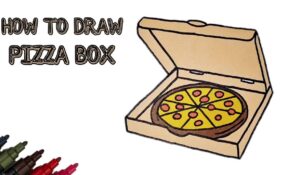 How to Draw a Pizza Box