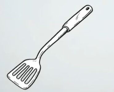 How to Draw a Spatula Step by Step