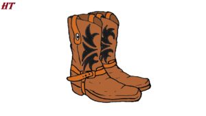 How to draw Cowboy Boots