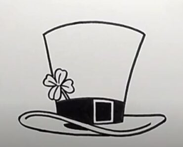 How to draw a Leprechaun Hat