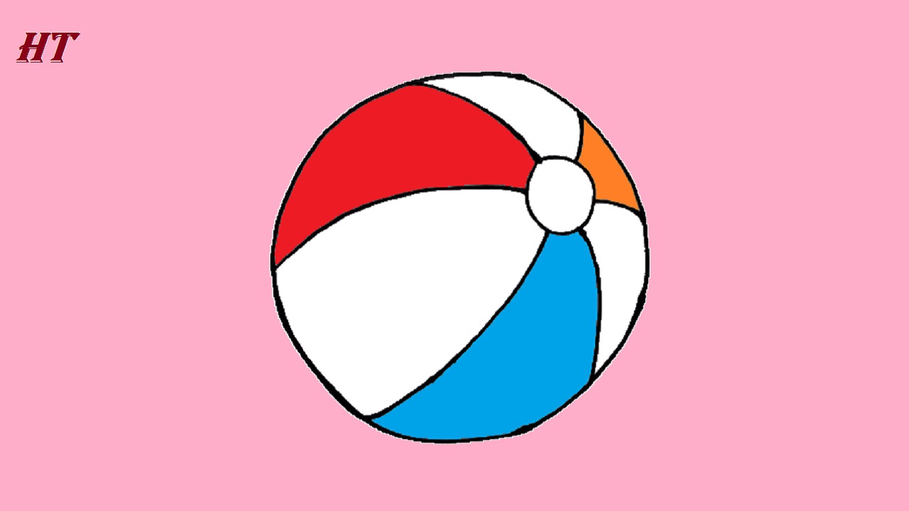 How to Draw a Beachball Step by Step