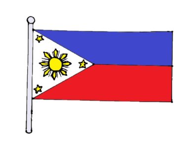 How to draw a Philippines flag