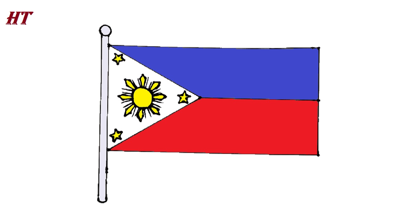 How to draw a Philippines flag