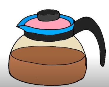 How to Draw a Coffee Pot step by step