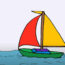 Sailboat Drawing easy Step by Step for Beginner