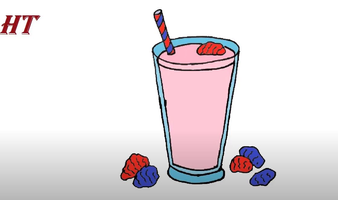 How to Draw a Smoothie Step by Step