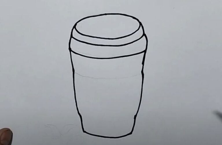 How to Draw Coffee Step by Step