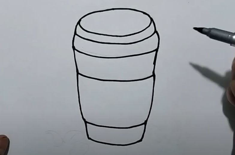 How to Draw Coffee Step by Step