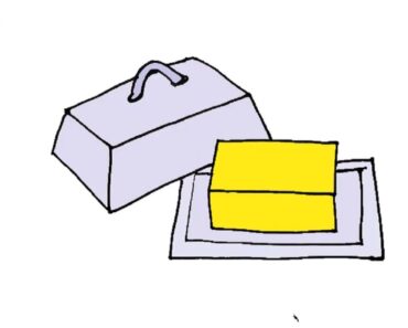 How to Draw Butter Step by Step