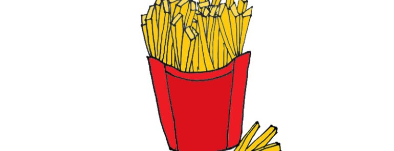 How to Draw French Fries Step by Step