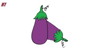 How to draw a Eggplant