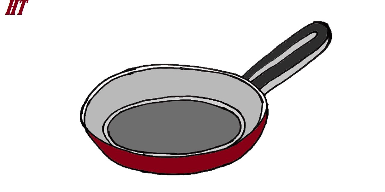 How to draw a frying pan Step by Step