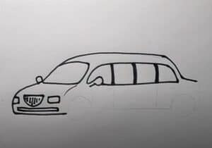 Drawing a car step by step, how to draw a vehicle, tutorial for beginners, step-by-step car sketch, vehicle drawing guide.