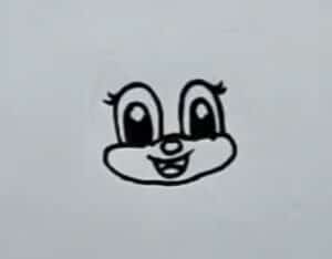 Draw step-by-step cartoon animal face, focusing on how to sketch facial features for beginners.