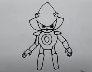 Draw Sonic the Hedgehog step by step for beginners, easy cartoon character drawing tutorial, how to sketch Sonic with simple lines, step-by-step guide for kids and artists, drawing instruction.