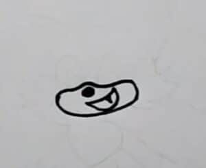 Sketching a cartoon face step by step for drawing practice and artistic techniques for beginners and kids.