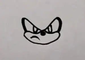 Simple cartoon face drawing step-by-step guide for beginners.