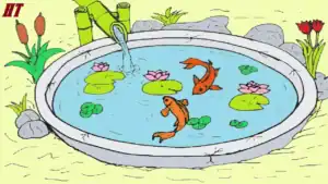 fish-in-pond-drawing