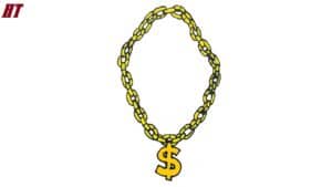 gold chain drawing