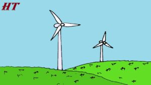 How to Draw a Wind Turbine